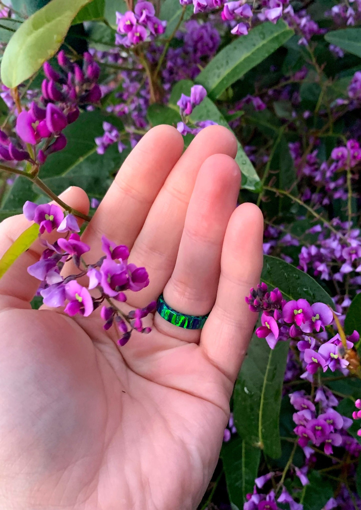 Raw Aurora Opal Ring