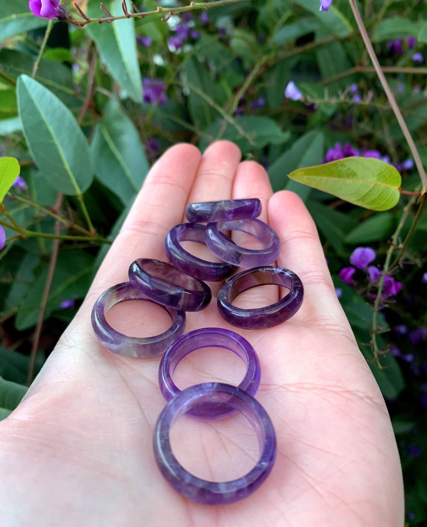 Roher Amethyst-Ring