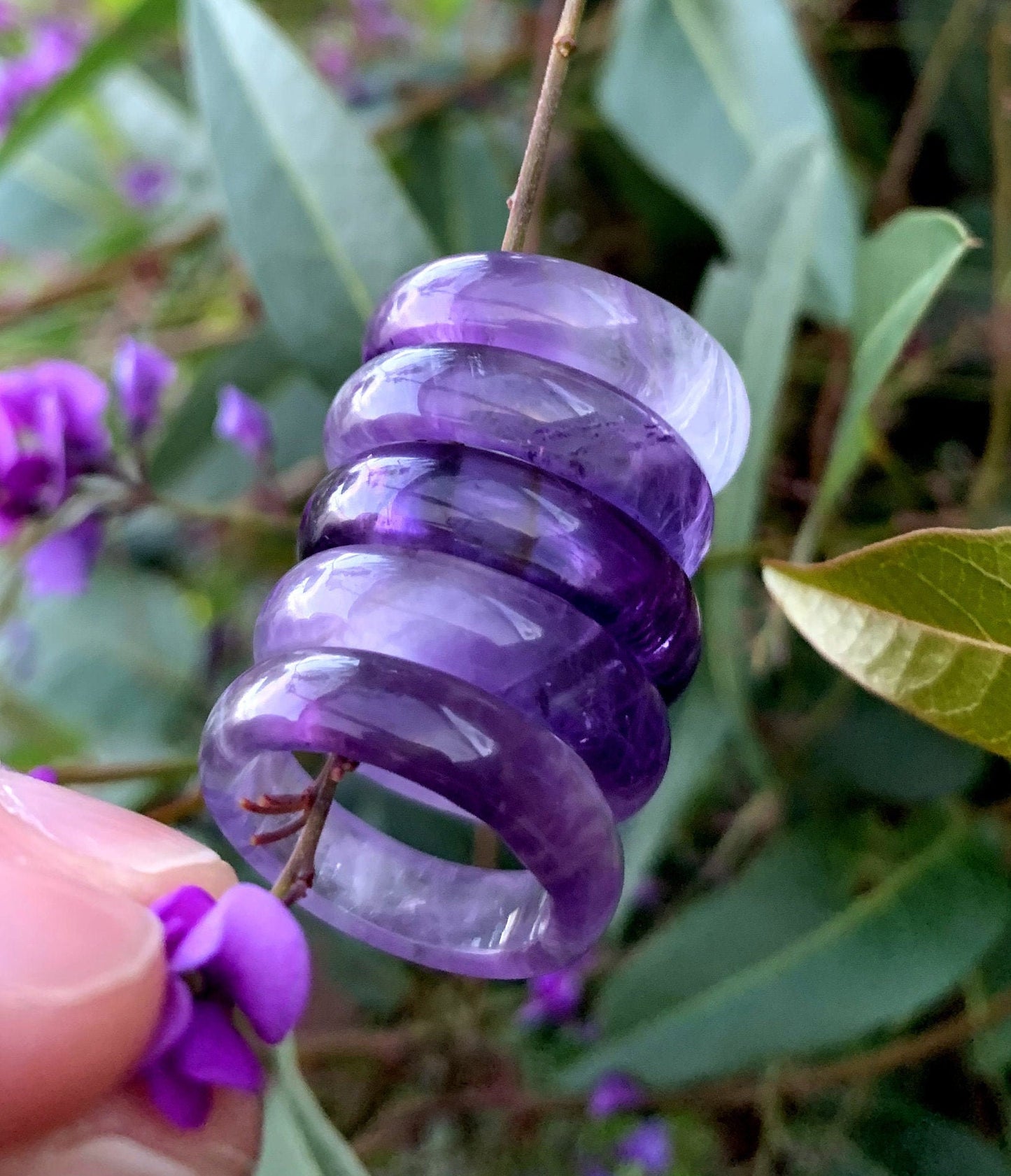 Roher Amethyst-Ring