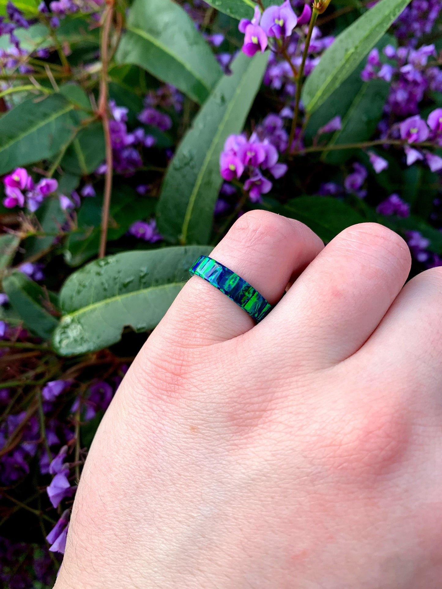 Raw Aurora Opal Ring