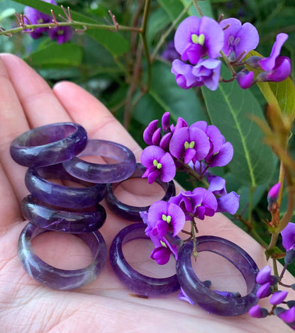 Roher Amethyst-Ring