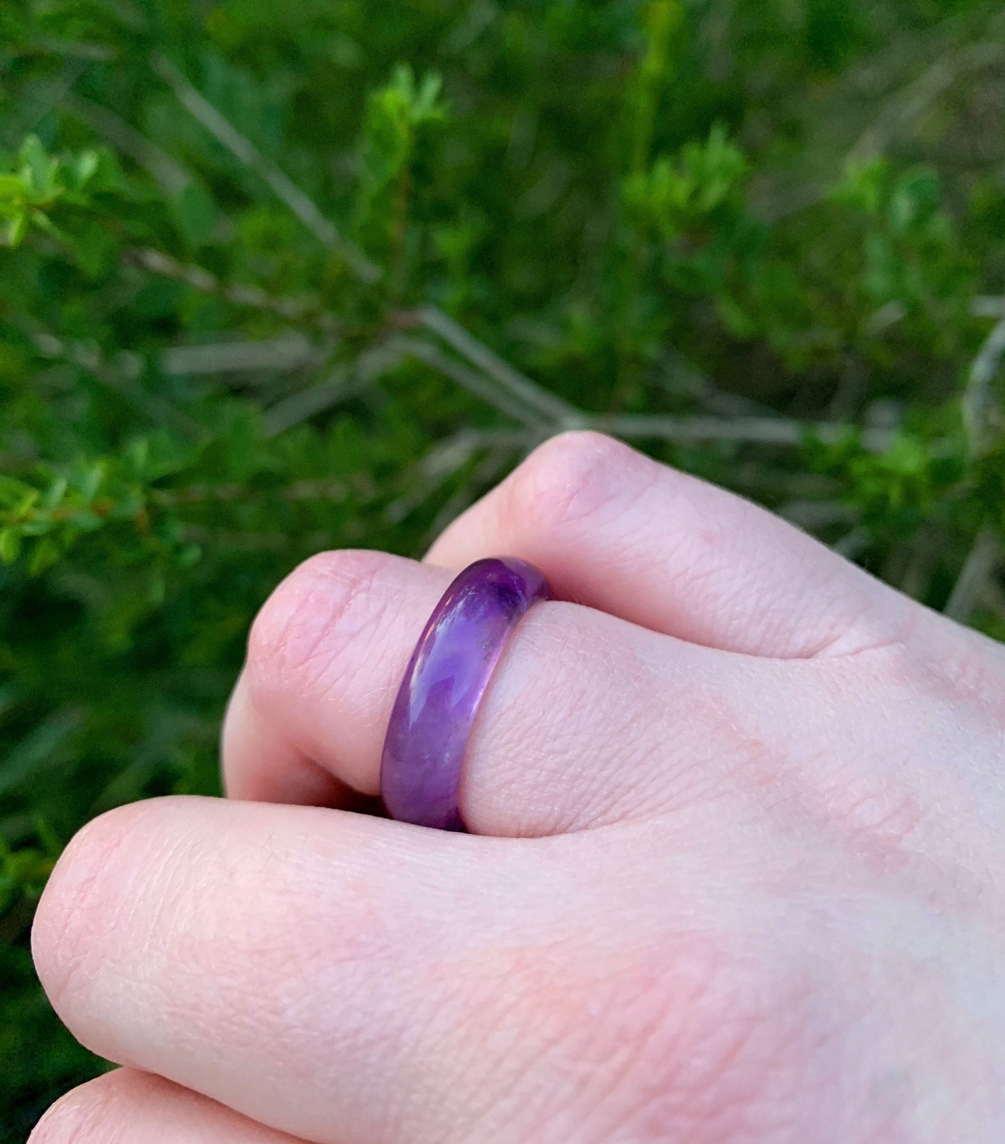 Roher Amethyst-Ring