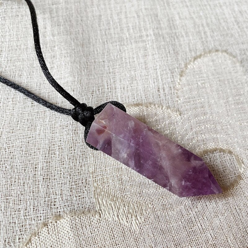 Raw Crystal Point Necklaces