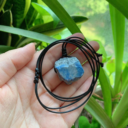 Raw Gemstone Chunk Pendants