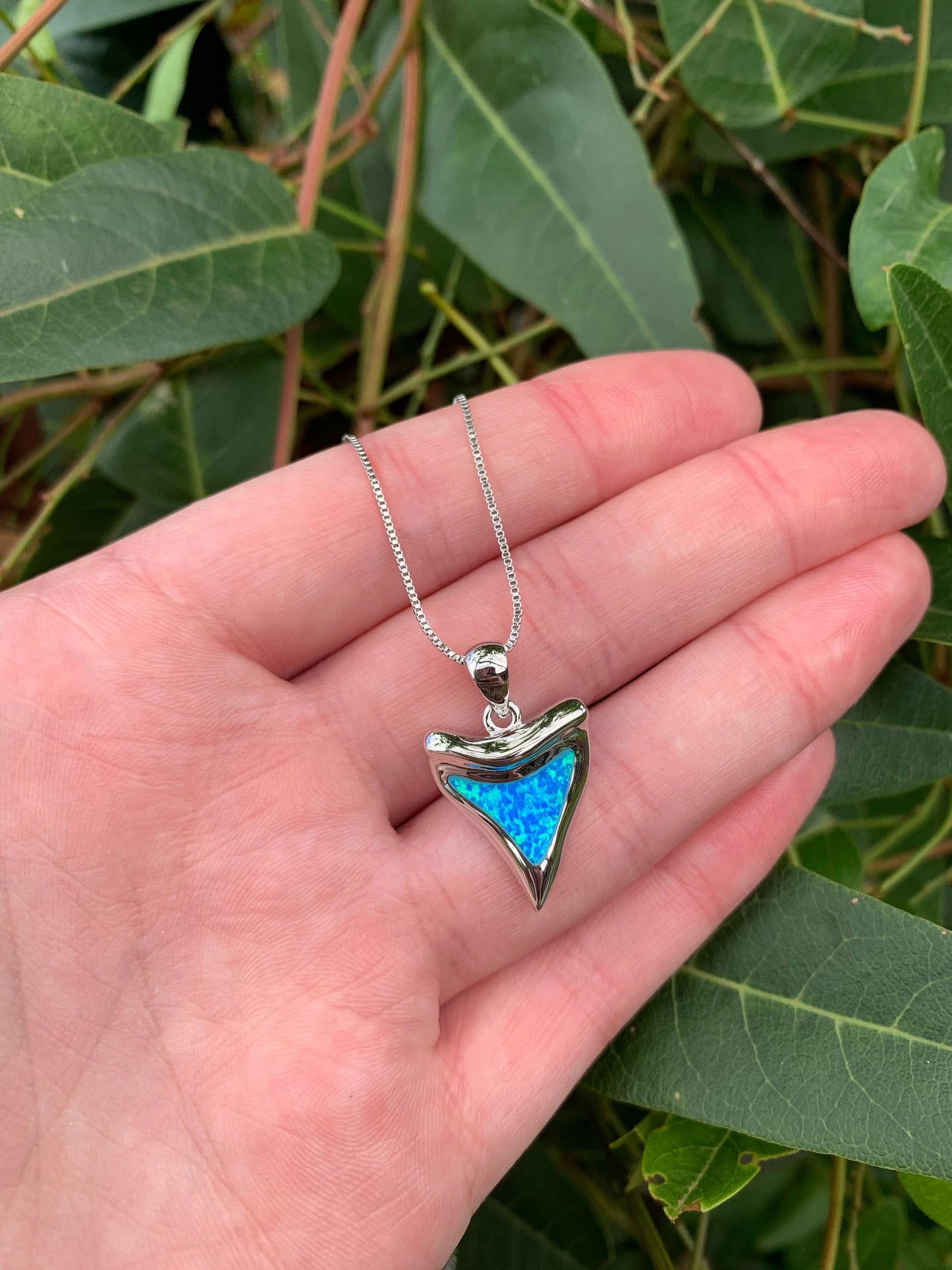 Tiger Shark Tooth Opal Necklace