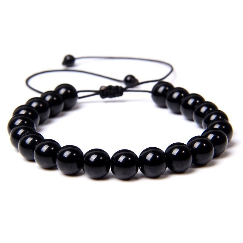 Bracelet Onyx Noir 8mm