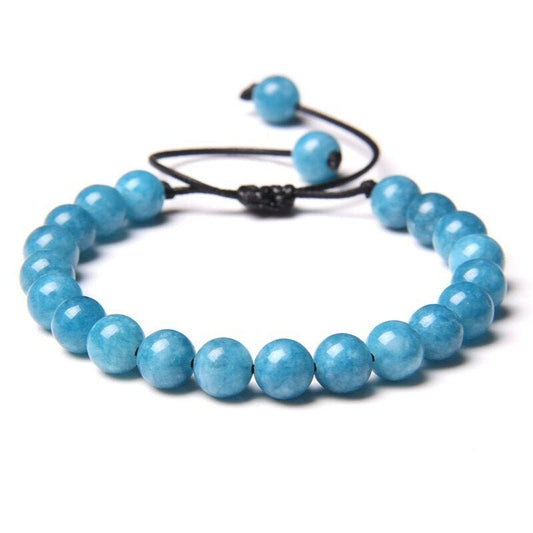 Armband mit tiefem Aquamarin