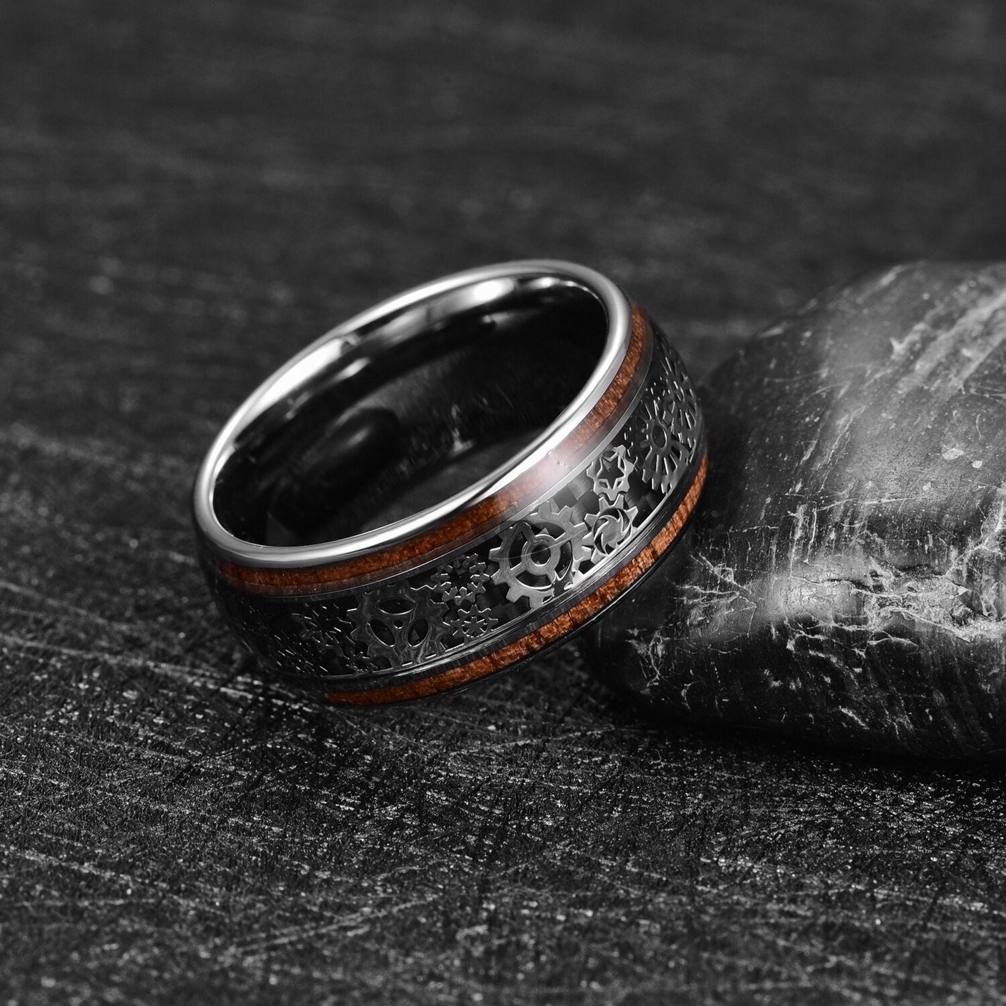 Steampunk Wedding Band for Men