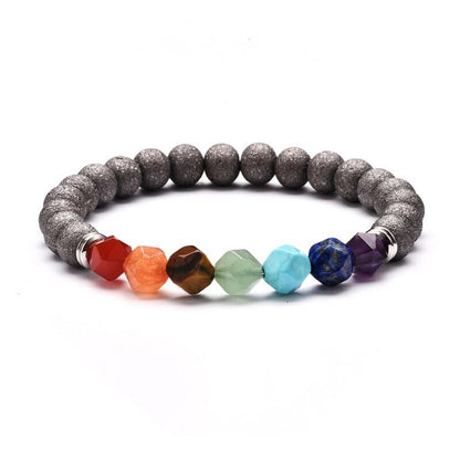 Bracelet Pierres Chakra Arc-en-ciel