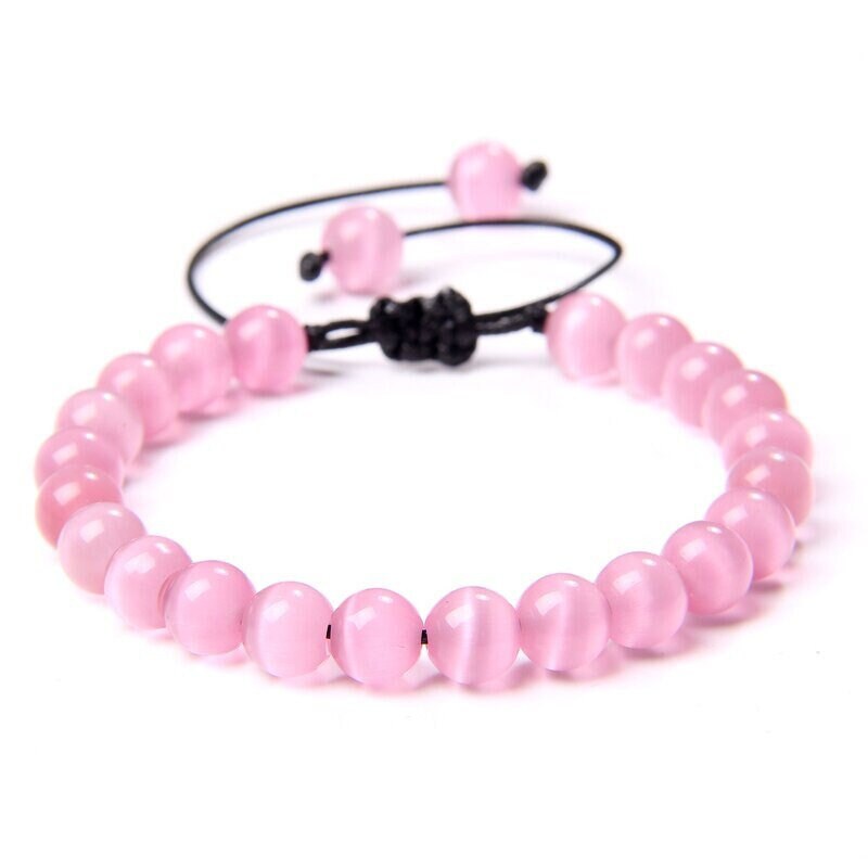 Bracelet Oeil de Chat Rose