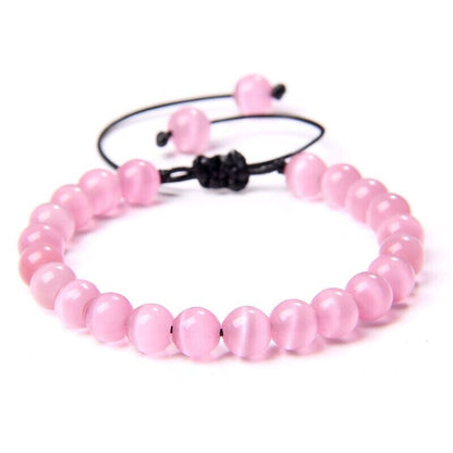 Pink Cat's Eye Bracelet