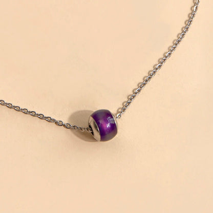 Mood Stone Barrel Bead Necklace