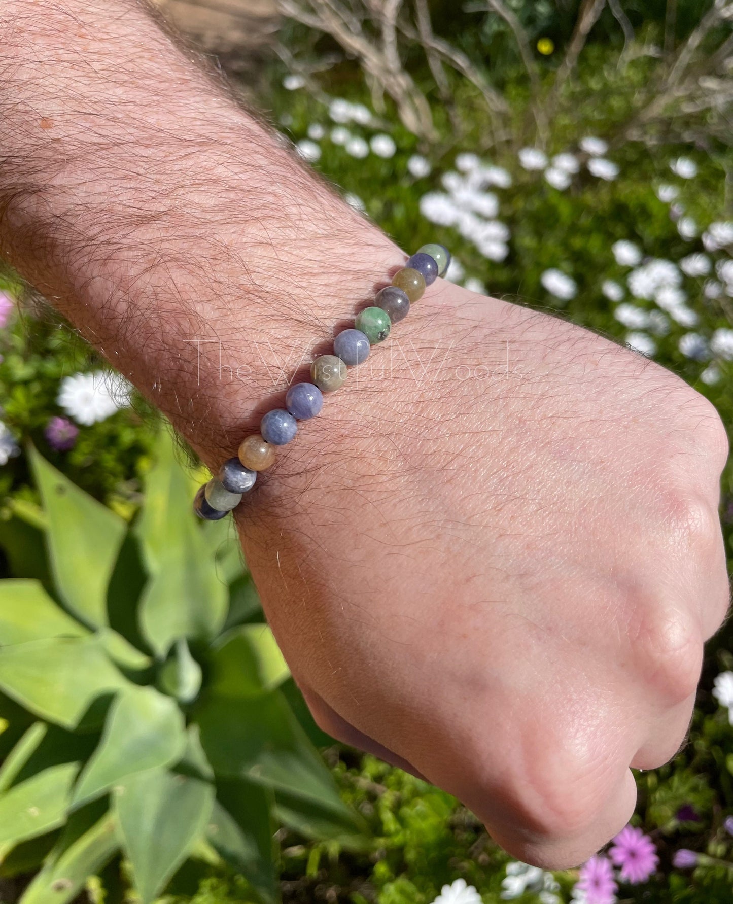 Raw Ruby & Sapphire Corundum Bracelet