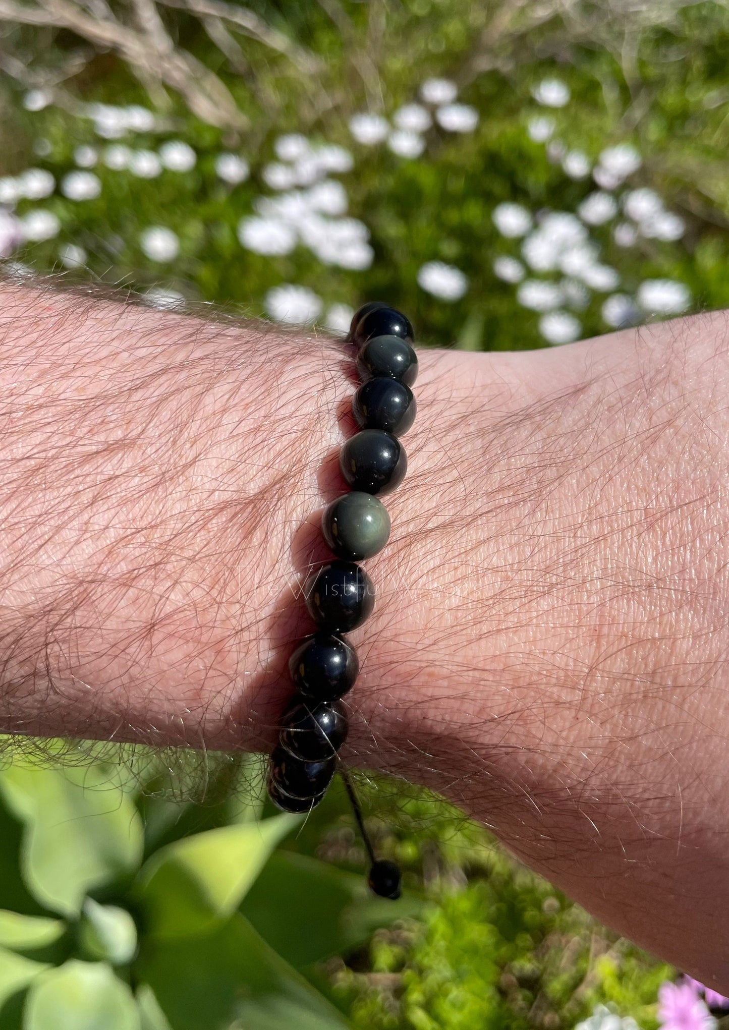 Rainbow Obsidian Eye Bracelet