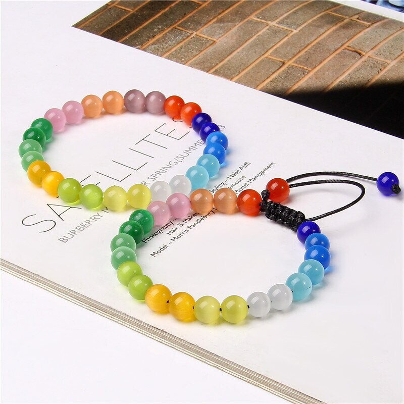 Pink Cat's Eye Bracelet