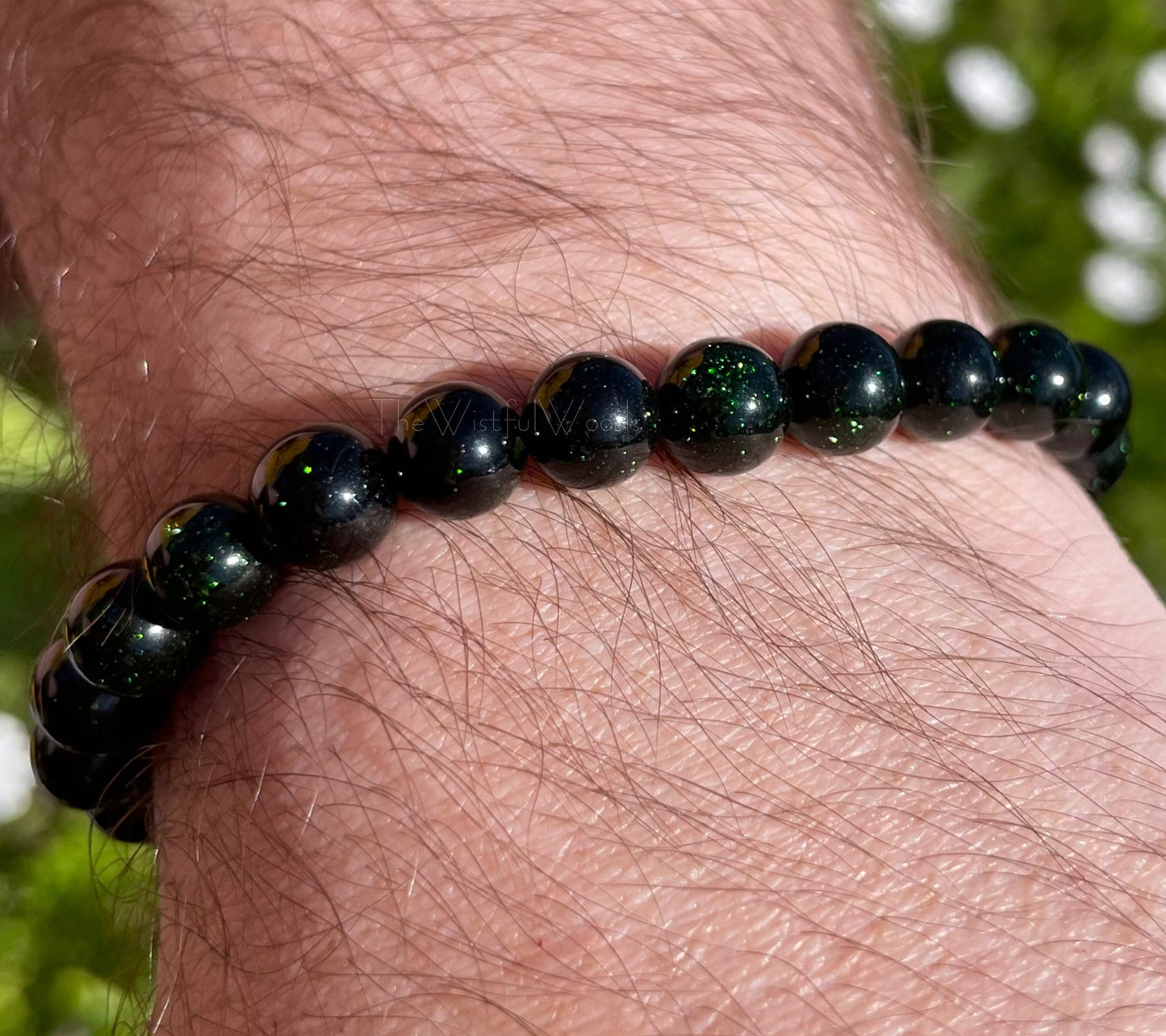 Green Goldstone Bracelet