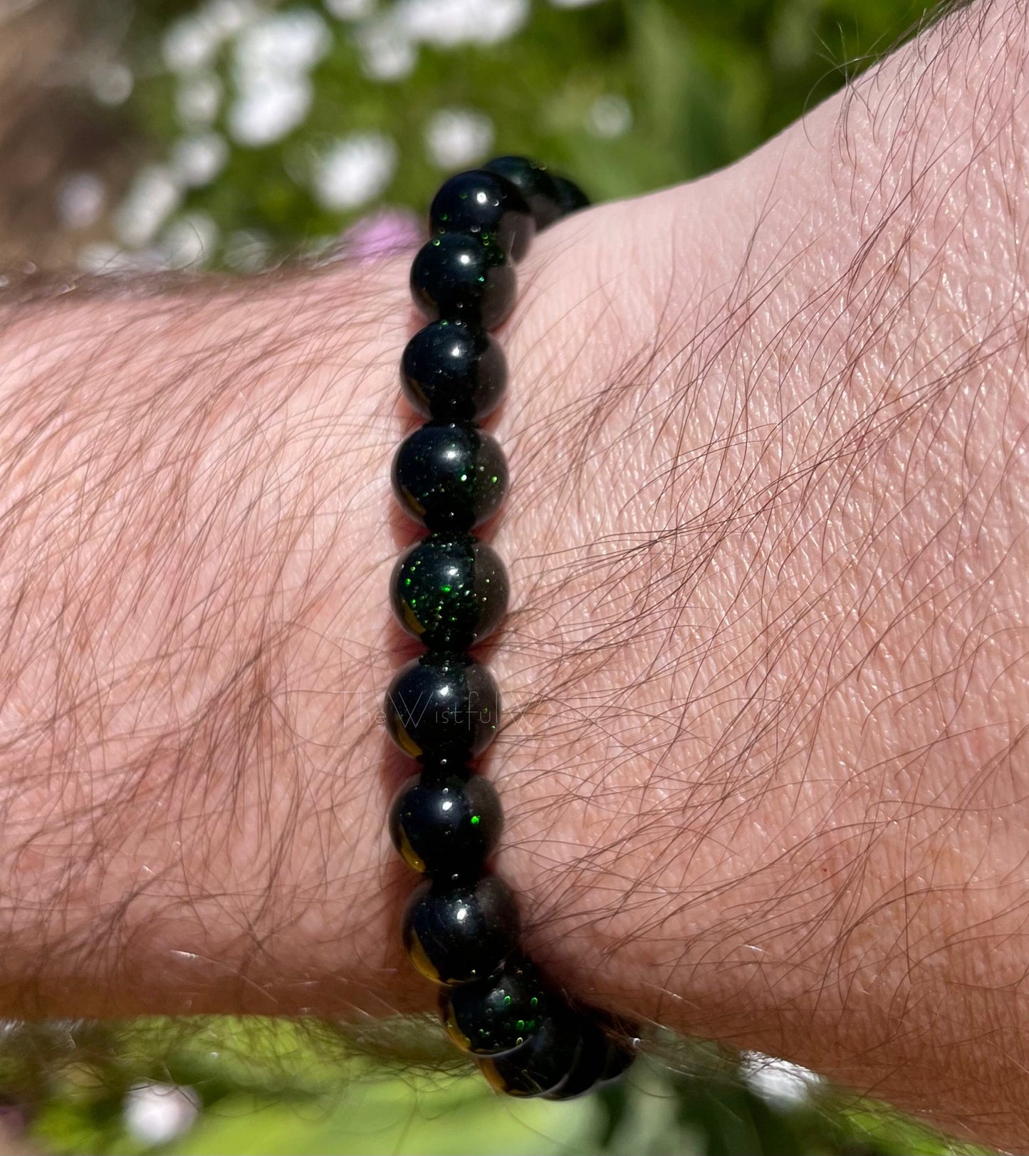 Green Goldstone Bracelet