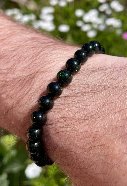 Green Goldstone Bracelet