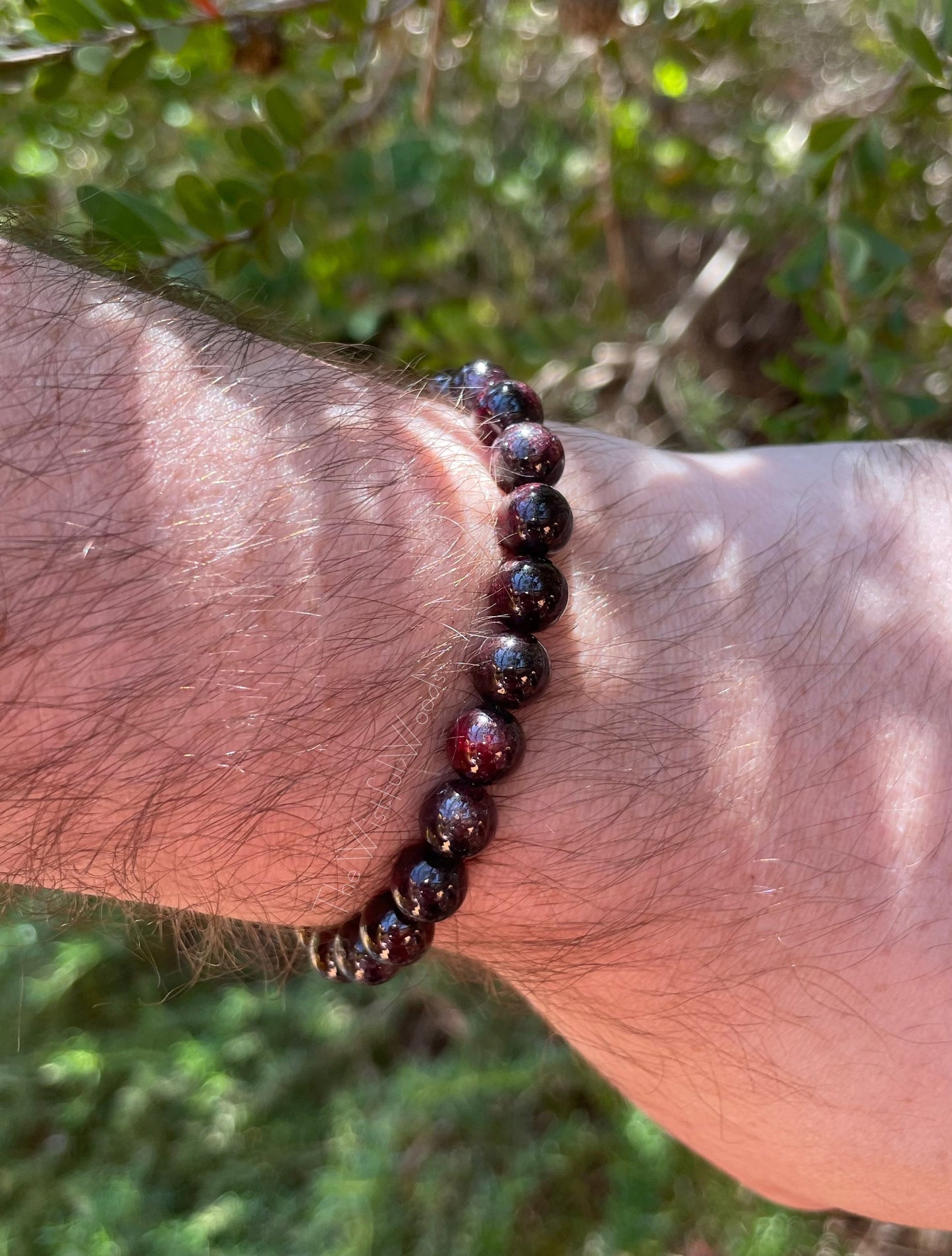 Bracelet Grenat Rouge (Pierre de Naissance de Janvier)