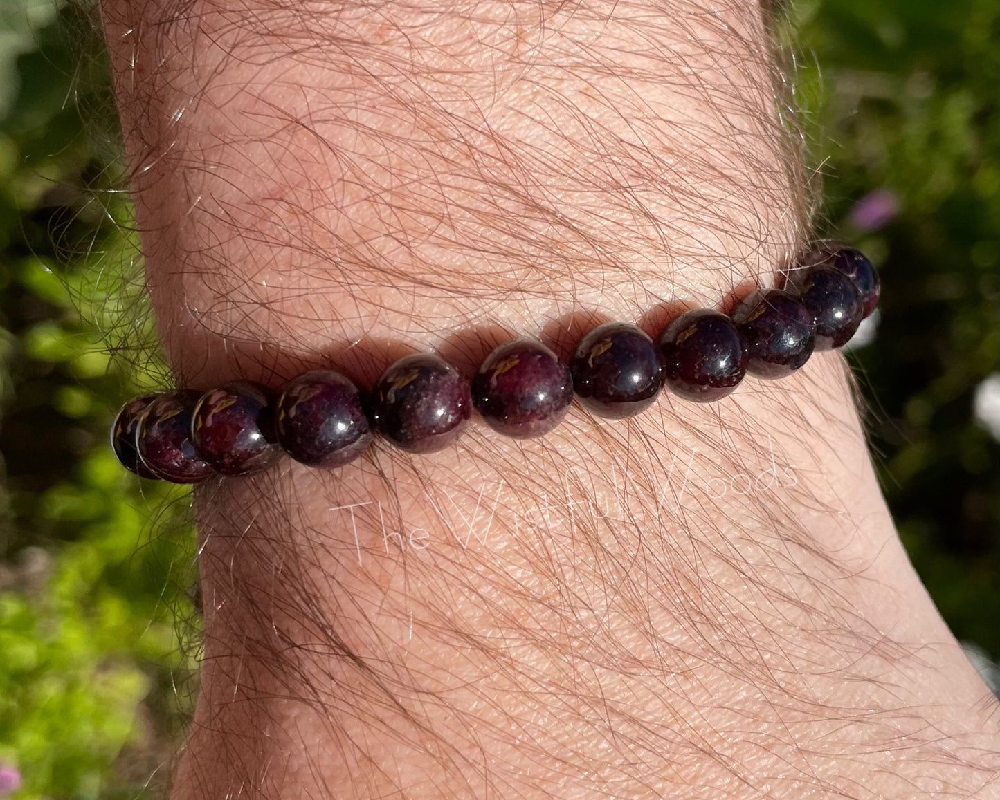 Bracelet Grenat Rouge (Pierre de Naissance de Janvier)