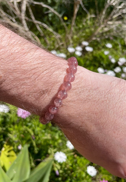 Bracelet Quartz Fraise Rose