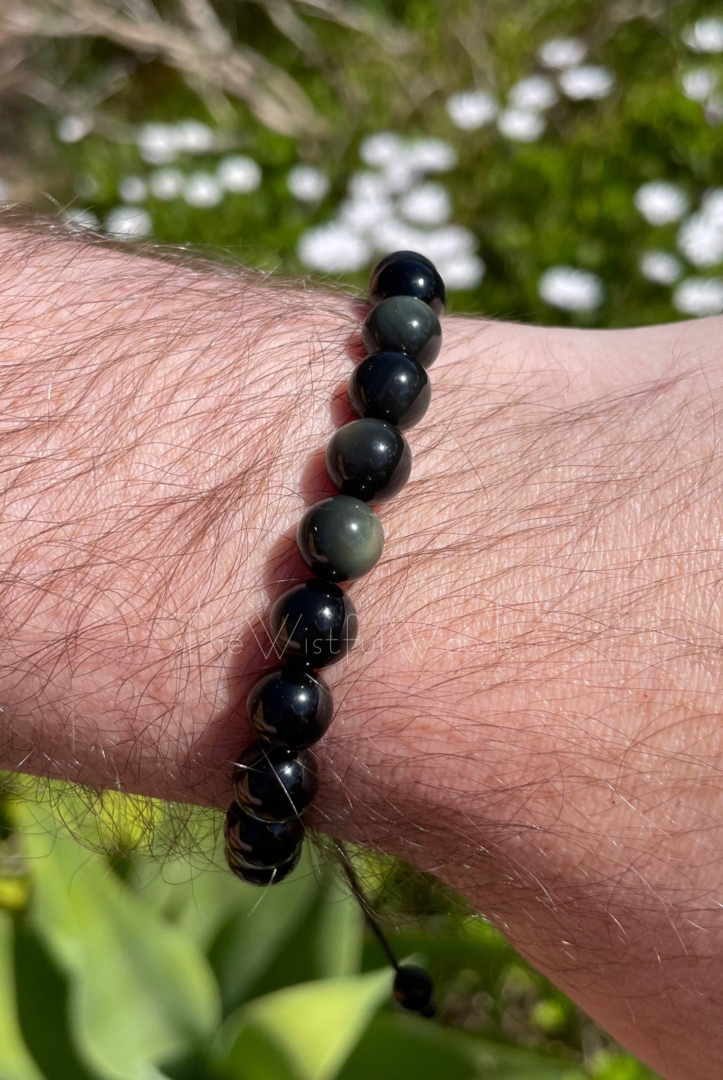 Rainbow Obsidian Eye Bracelet