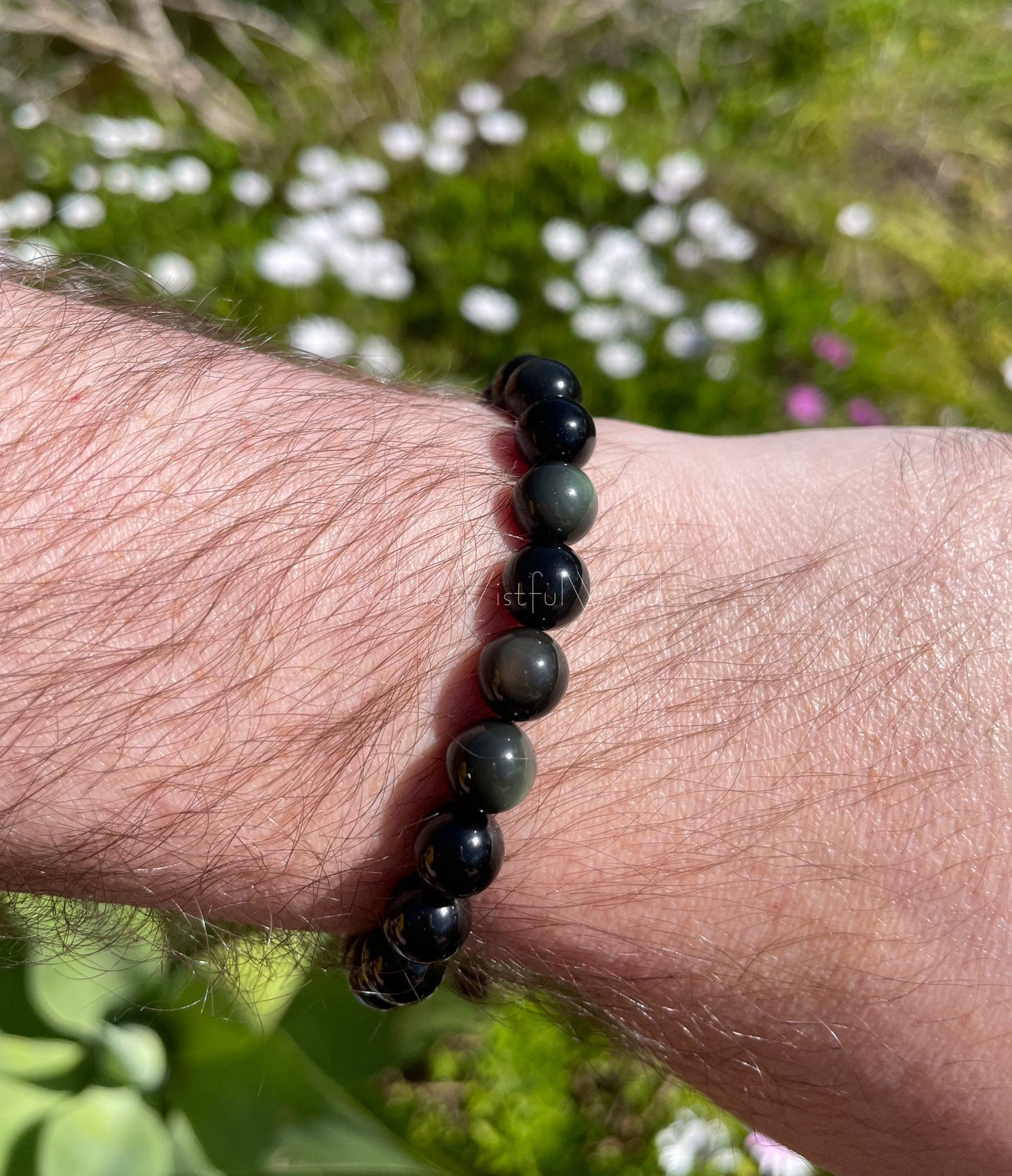 Rainbow Obsidian Eye Bracelet