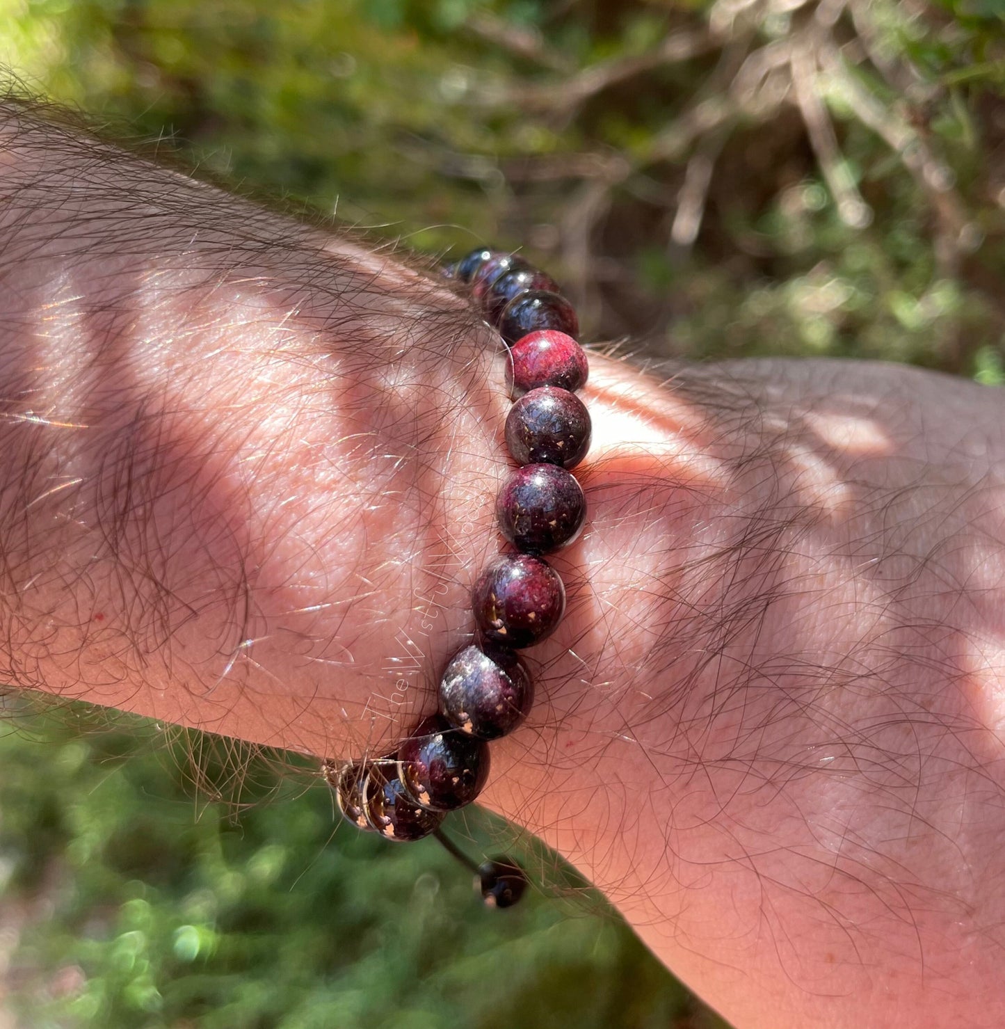 Bracelet Grenat Rouge (Pierre de Naissance de Janvier)