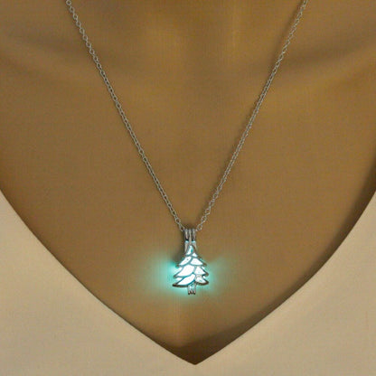 Pine Tree Glow in the Dark Necklace