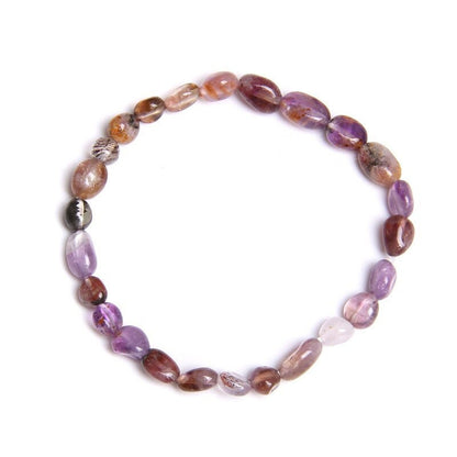 Bracelet en quartz rose naturel