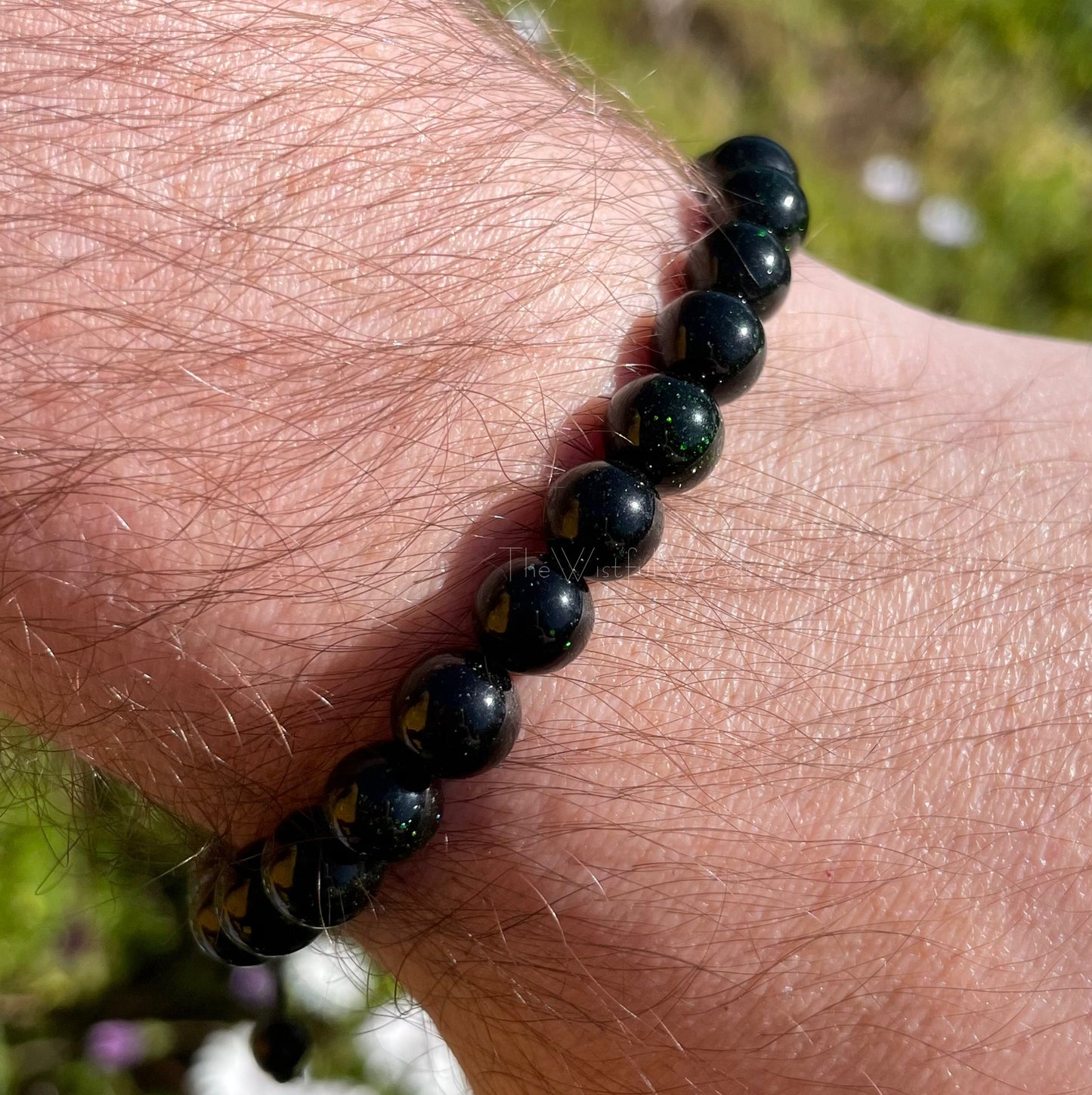 Green Goldstone Bracelet