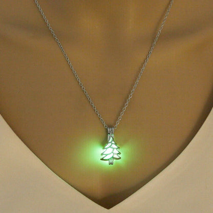 Pine Tree Glow in the Dark Necklace