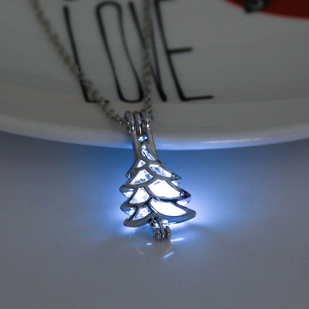 Pine Tree Glow in the Dark Necklace