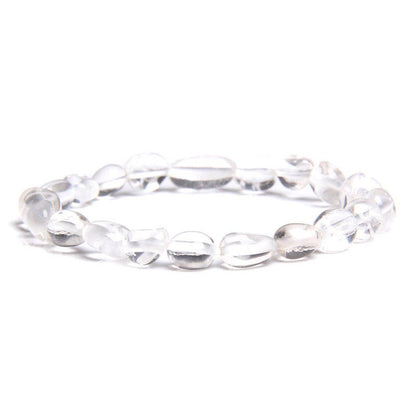 Bracelet en quartz rose naturel