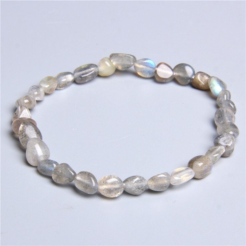 Bracelet en quartz rose naturel