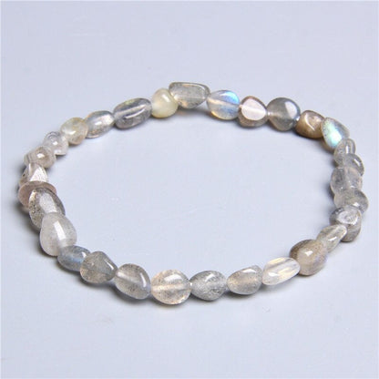 Bracelet en quartz rose naturel