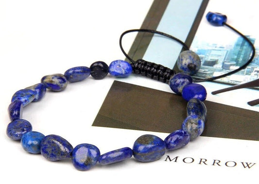 Bracelet roulé lapis-lazuli