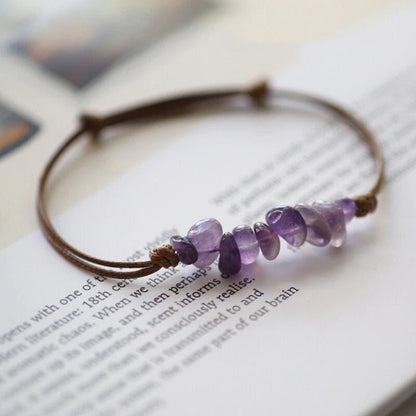 Amethyst-Chip-Armband