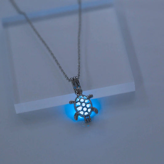 Glow in the Dark Turtle Necklace