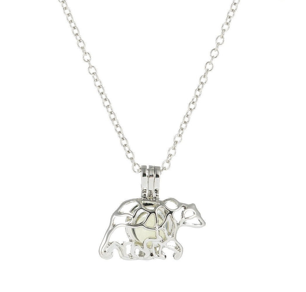 Collier lumineux ours polaire