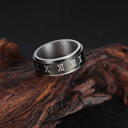 Viking Runes Spinner Ring