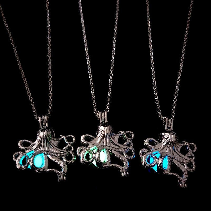 Octopus Glow in the Dark Necklace