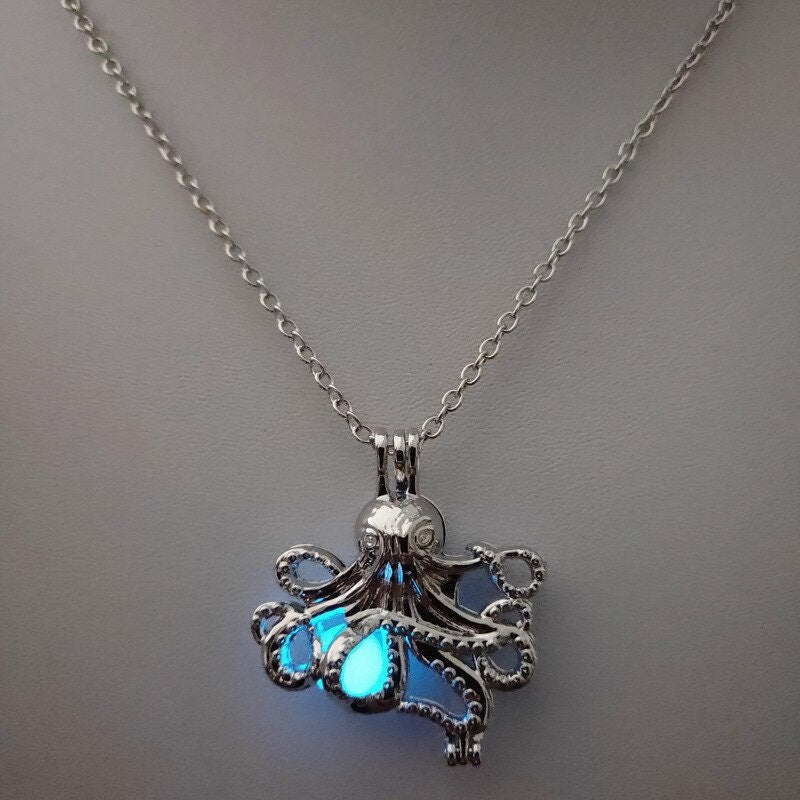 Octopus Glow in the Dark Necklace