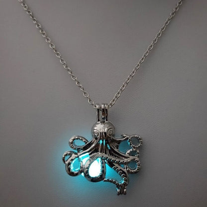 Octopus Glow in the Dark Necklace