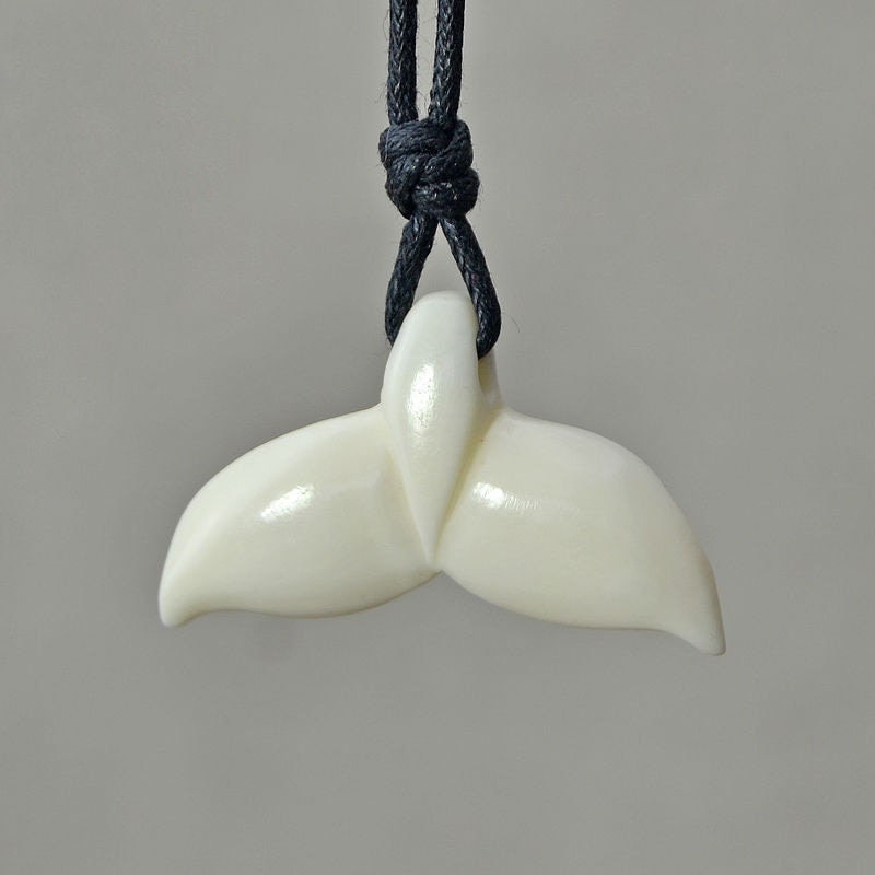 Carved Fish Tail Pendant