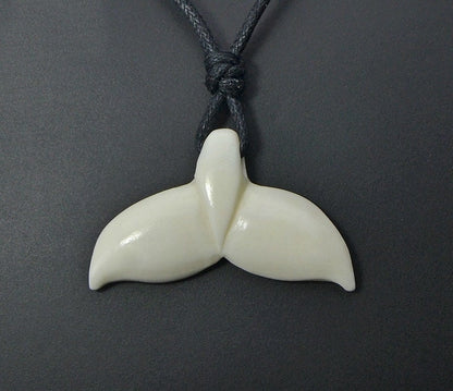 Carved Fish Tail Pendant