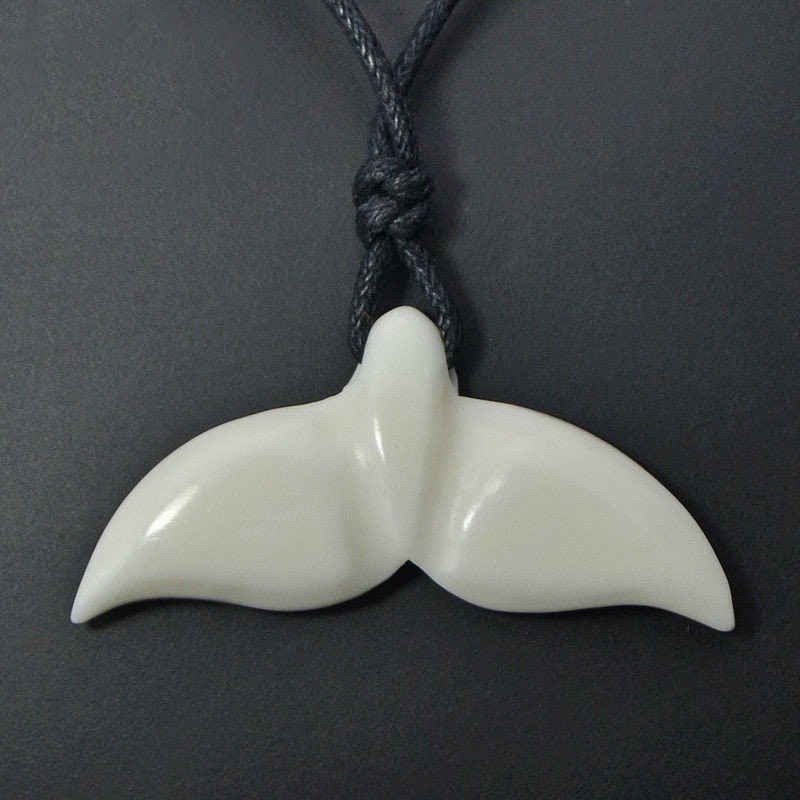 Carved Fish Tail Pendant