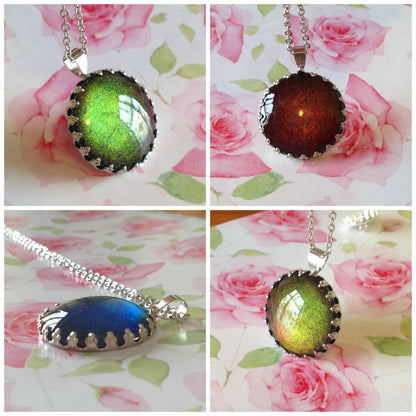 Holographic Color Shifting Necklace