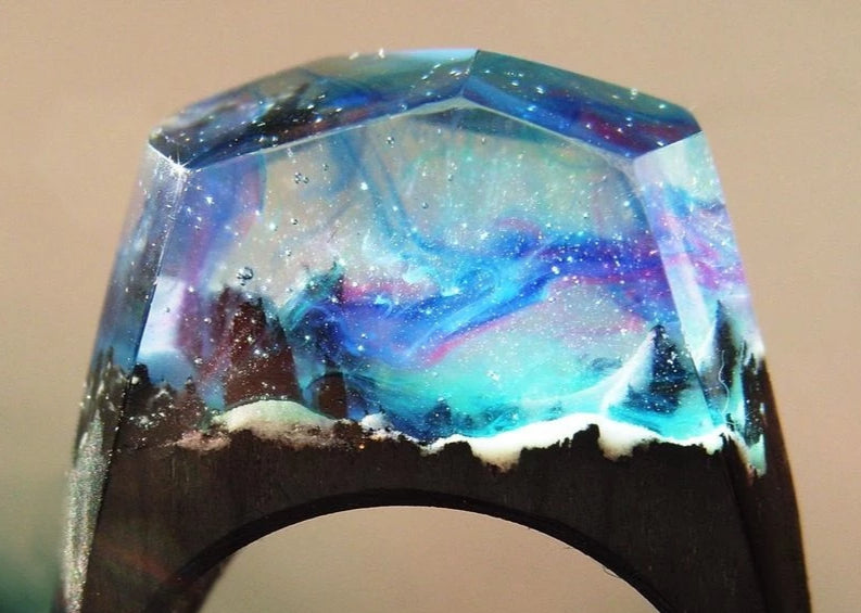 Northern Lights Secret World Ring